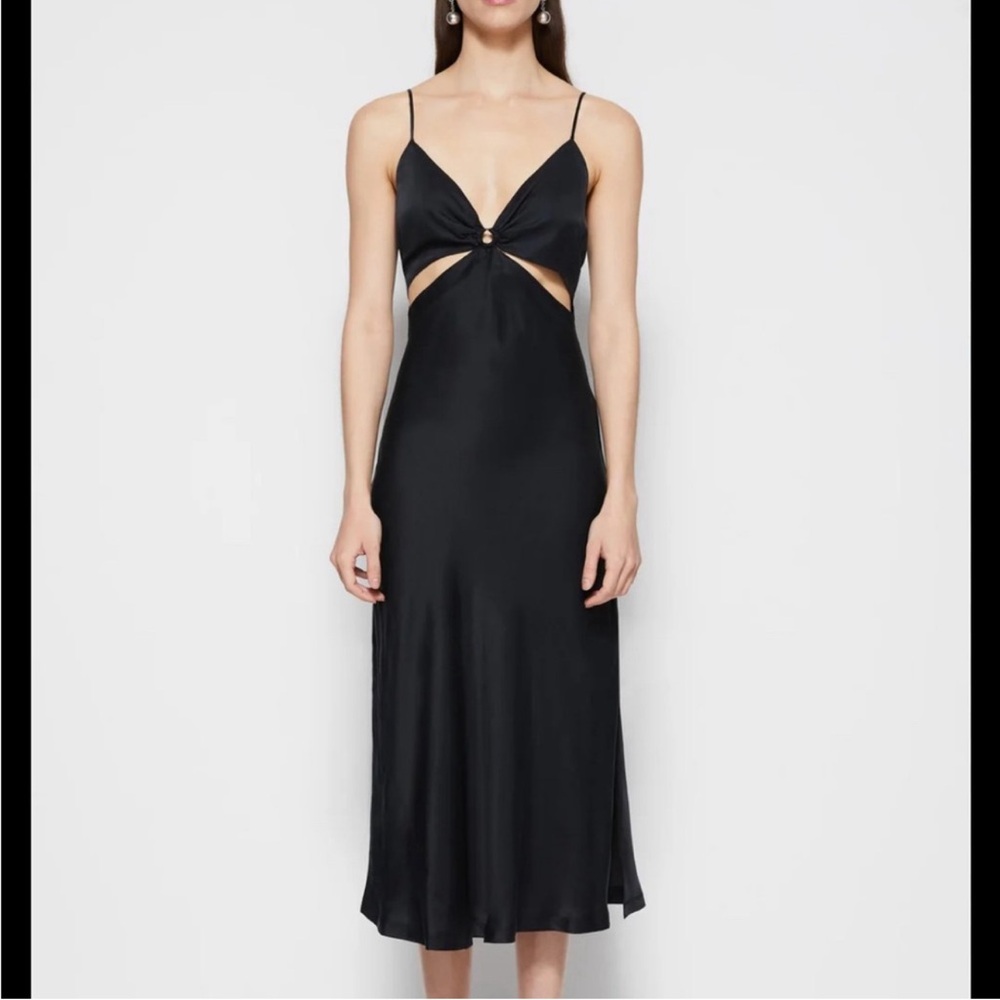 Simkhai Eliza Essential Slip Dress (blk)